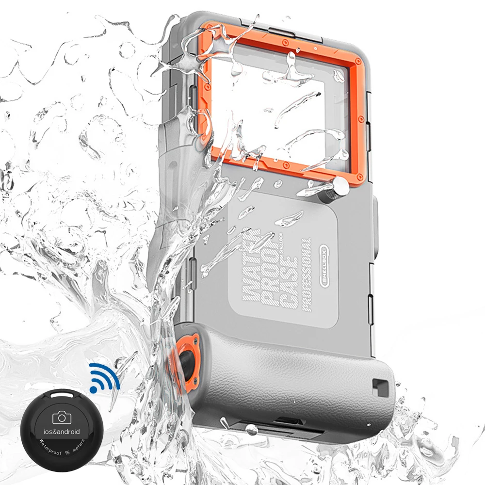 Новое обновление 2 поколения, подводный Bluetooth-бокс для дайвинга, глубина 15 м, водонепроницаемый чехол для телефона для моделей iPhone и Samsung