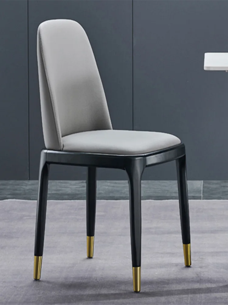 Обеденный стул, современный Минималистичный Домашний Обеденный стул для гостиной, Легкий Роскошный стул для еды в ресторане отеля, Массивное кресло в скандинавском стиле