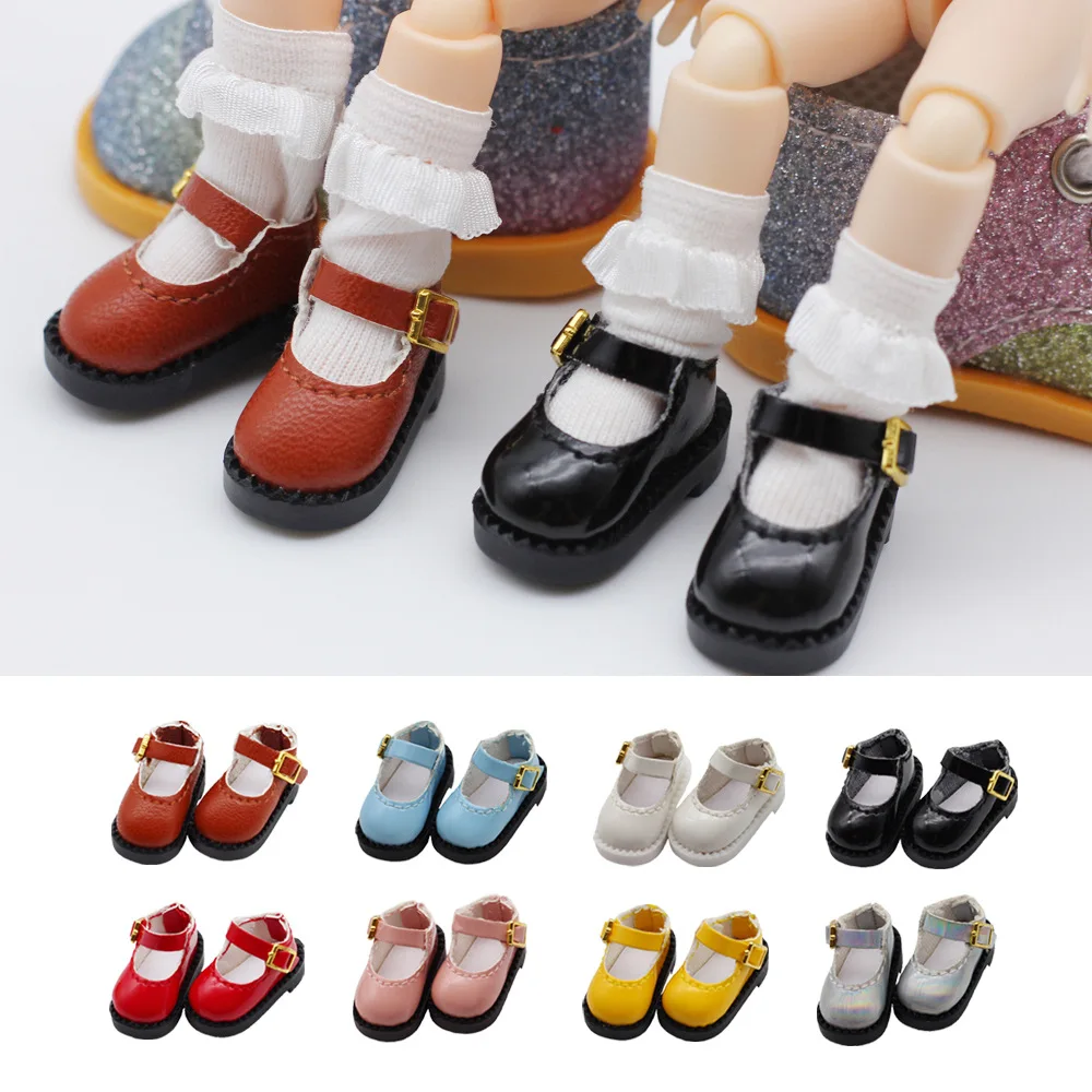 Обувь принцессы Кожаная Обувь Подходит для Кукол 1:12 Molly GSC BJD DOD Аксессуары для кукол Сандалии Obitsu11 Аксессуары для одежды Игрушки