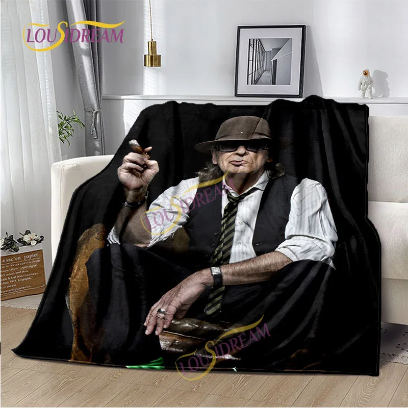 Одеяло Удо Линденберга, одеяло для дивана-кровати, теплое плюшевое одеяло для спальни, одеяло немецкого музыканта, одеяло для кондиционера, одеяло для обеденного перерыва