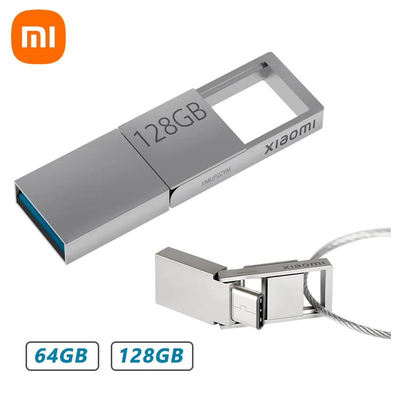 Оригинальный Xiaomi USB 3.2 флэш-накопитель 64 ГБ 128 ГБ Флешка Type-C usb-Накопитель Флэш-USB-Диск Лучший Подарок Портативная USB-Память