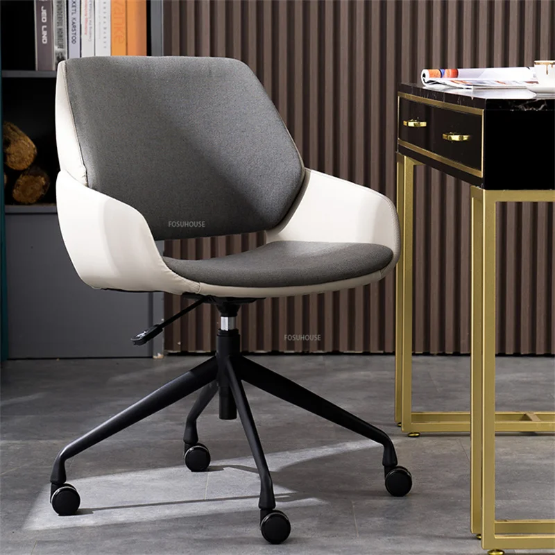 Офисное кресло из скандинавской ткани для офиса, удобное сидячее домашнее легкое Роскошное компьютерное кресло, Офисная мебель, вращающееся кресло для геймеров