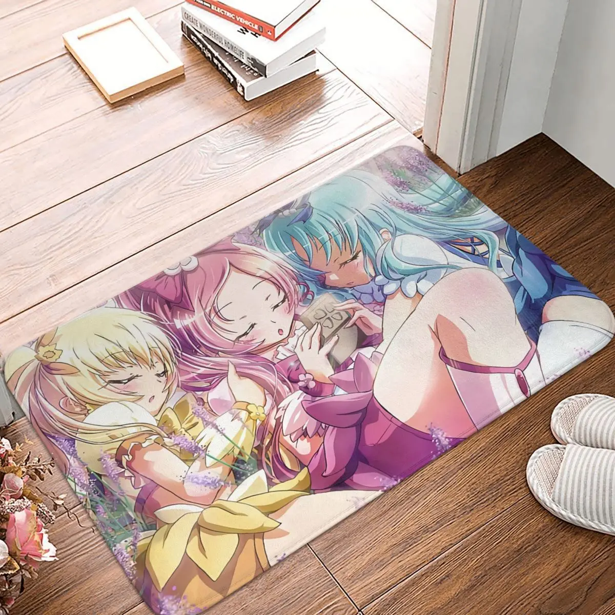 Плакат с сердечками Pretty Cure Precure Princess Аниме Коврик для ванной, домашний коврик, Декор кухонного ковра