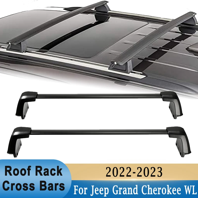 Поперечины Багажника На Крыше Jeep Grand Cherokee L/WL 2022-2023 Алюминиевый Держатель Багажника На Крыше с Нагрузкой 95 кг
