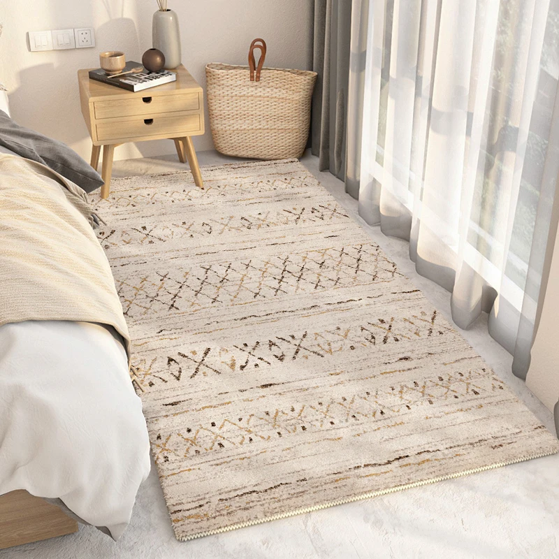 Прикроватный коврик в марокканском стиле в стиле ретро, скандинавские минималистичные ковры для гостиной, Утолщенные мягкие ковры для спальни, ковер для гостиной большой площади