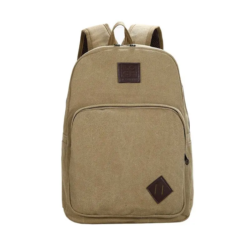 Ретро-трендовая однотонная холщовая сумка, рюкзак в стиле колледжа, унисекс, школьный рюкзак для путешествий, школьный рюкзак для студентов колледжа