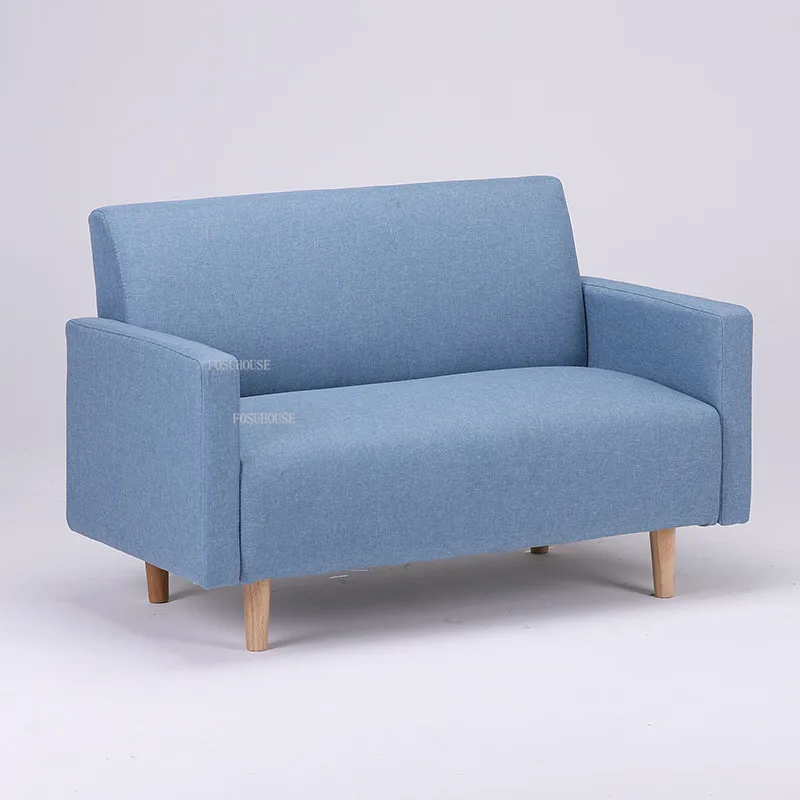 Скандинавская ткань Лобби отеля Диваны для гостиной Простые дизайнерские кресла для отдыха в общежитии Современный магазин одежды Диван с односпальной спинкой L