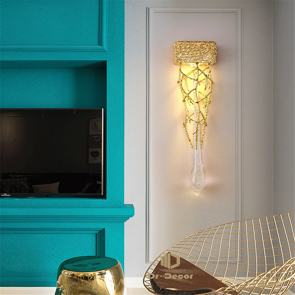 Скандинавский роскошный светодиодный настенный светильник для спальни, прикроватной тумбочки, гостиной, столовой, гостиничного коридора, фонового украшения стен, осветительных приборов
