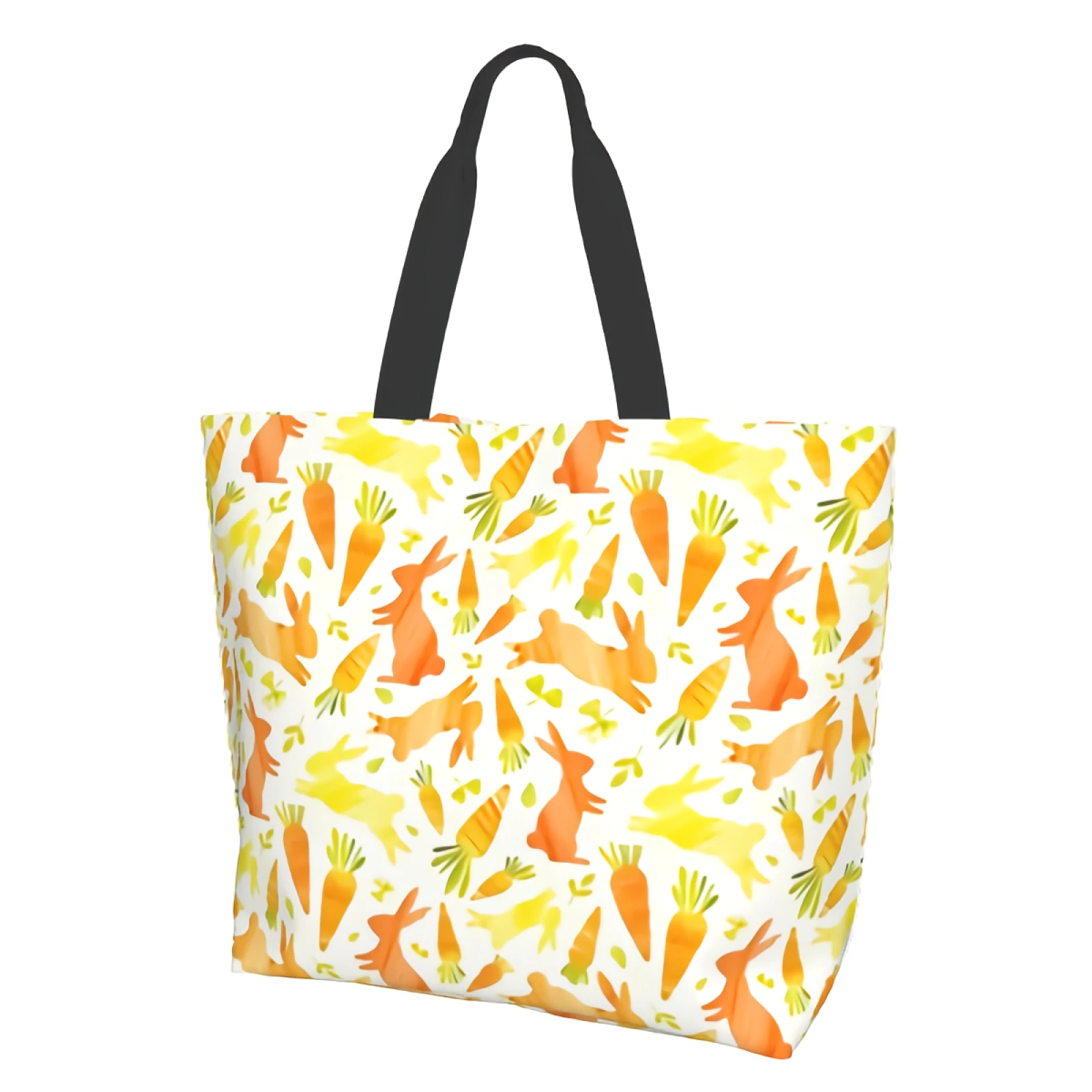 Сумка-тоут для женщин с пасхальными кроликами, многоразовые сумки для покупок, пляжная сумка