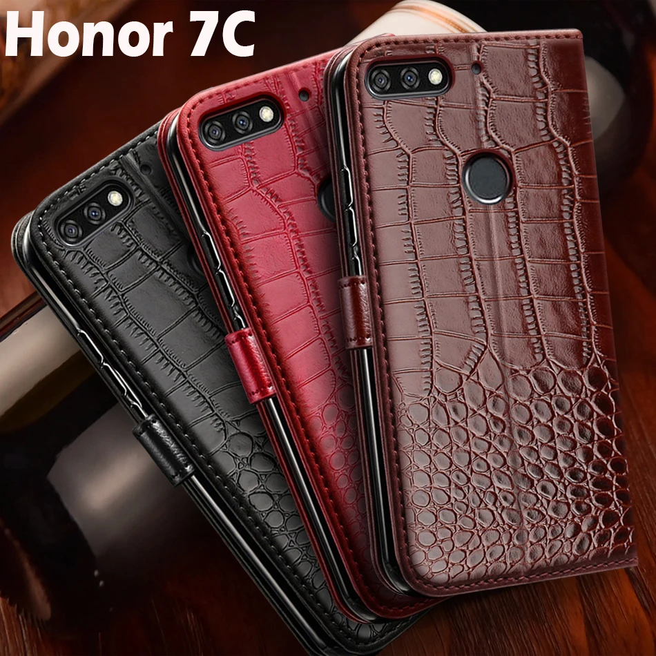 Только для Huawei Honor 7C Русская версия чехла флип кожаный чехол-бумажник для Honor 7C case AUM-L41 Магнитный чехол для телефона Honor 7C