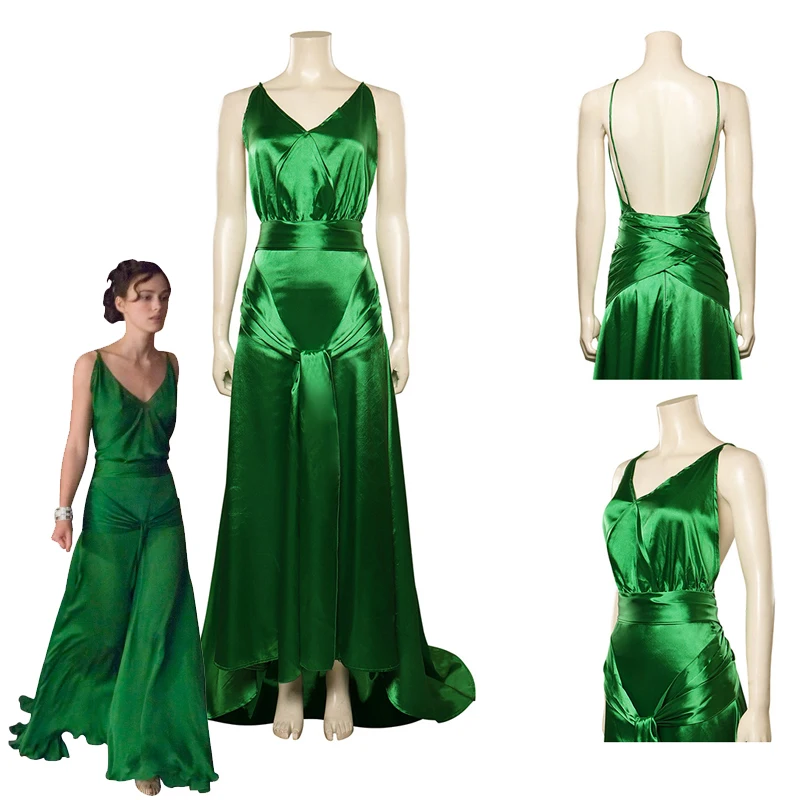 Фильм Искупление Сесилия Таллис косплей костюм зеленое вечернее платье наряды для девочек великолепная юбка карнавальный костюм на Хэллоуин