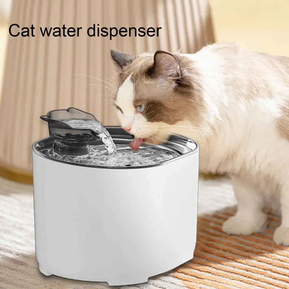 Фонтан для воды для кошек Большая емкость питьевой воды, не содержащей бисфенола А, Аэробный цикл фильтрации, 2,2 л Диспенсер для поения кошек, товары для домашних животных