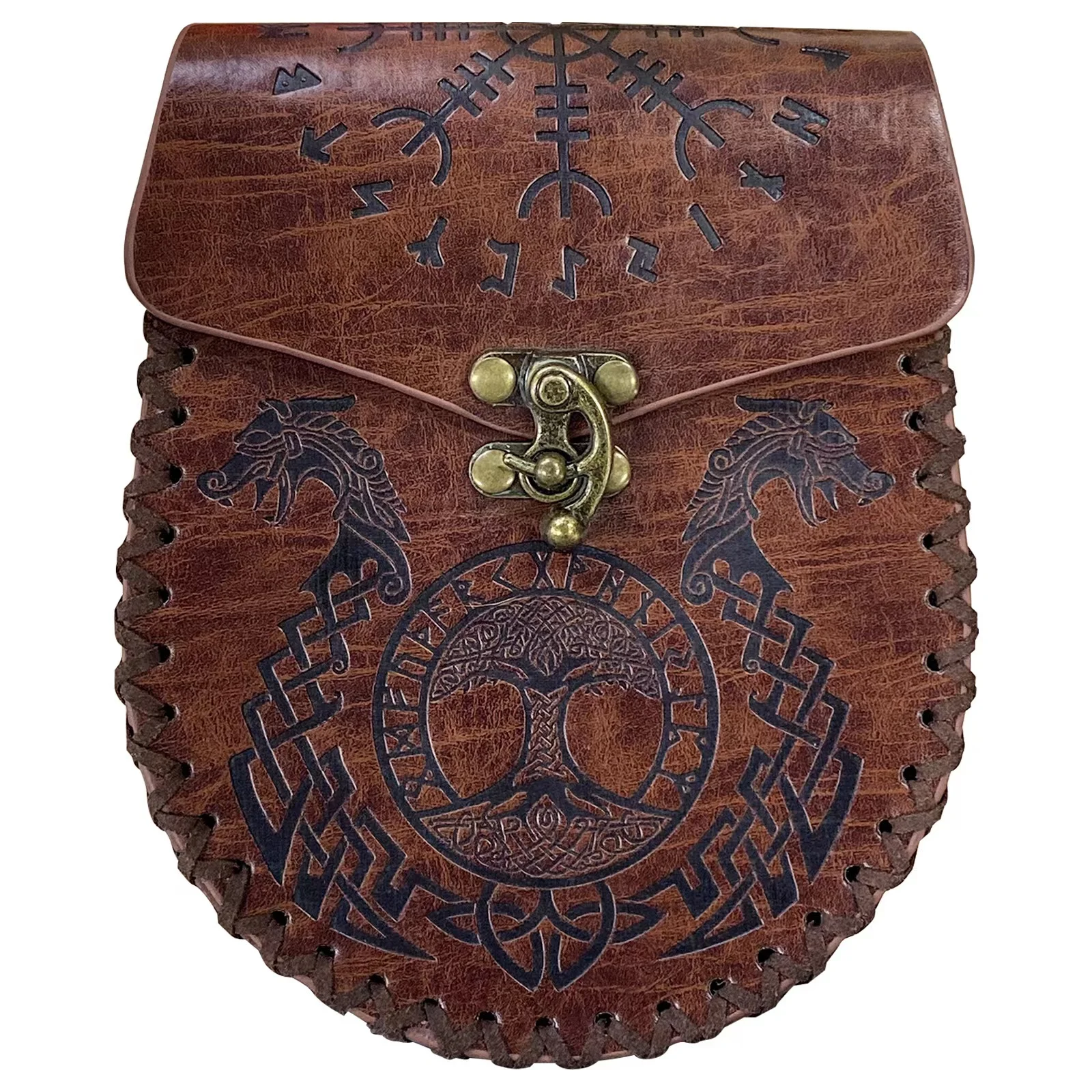 Хит продаж, средневековый подвесной ремень в стиле викингов, ретро-поясная сумка