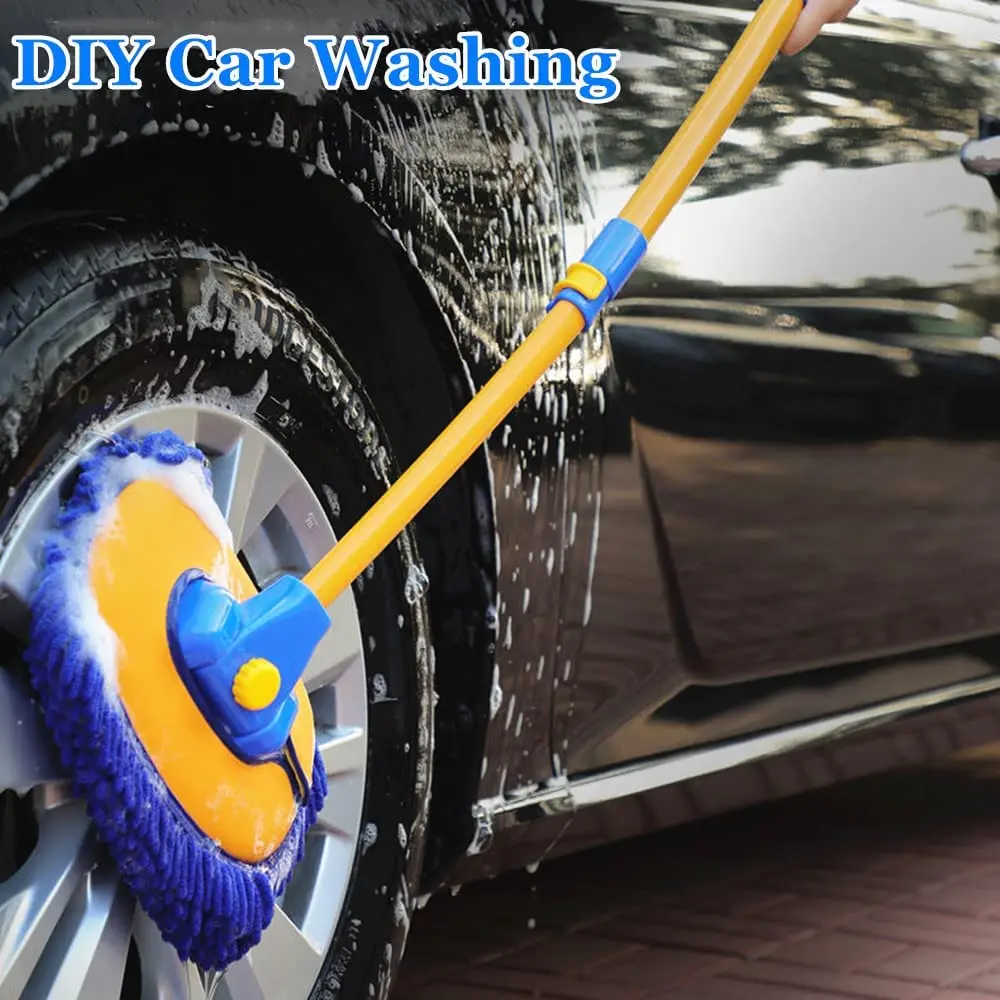 Щетка для мытья автомобиля с длинной ручкой, изогнутой на 15 °, Рукавица для мытья автомобиля, полотенца из микрофибры, набор для мытья автомобиля, Чистящие средства, аксессуары для автомойки