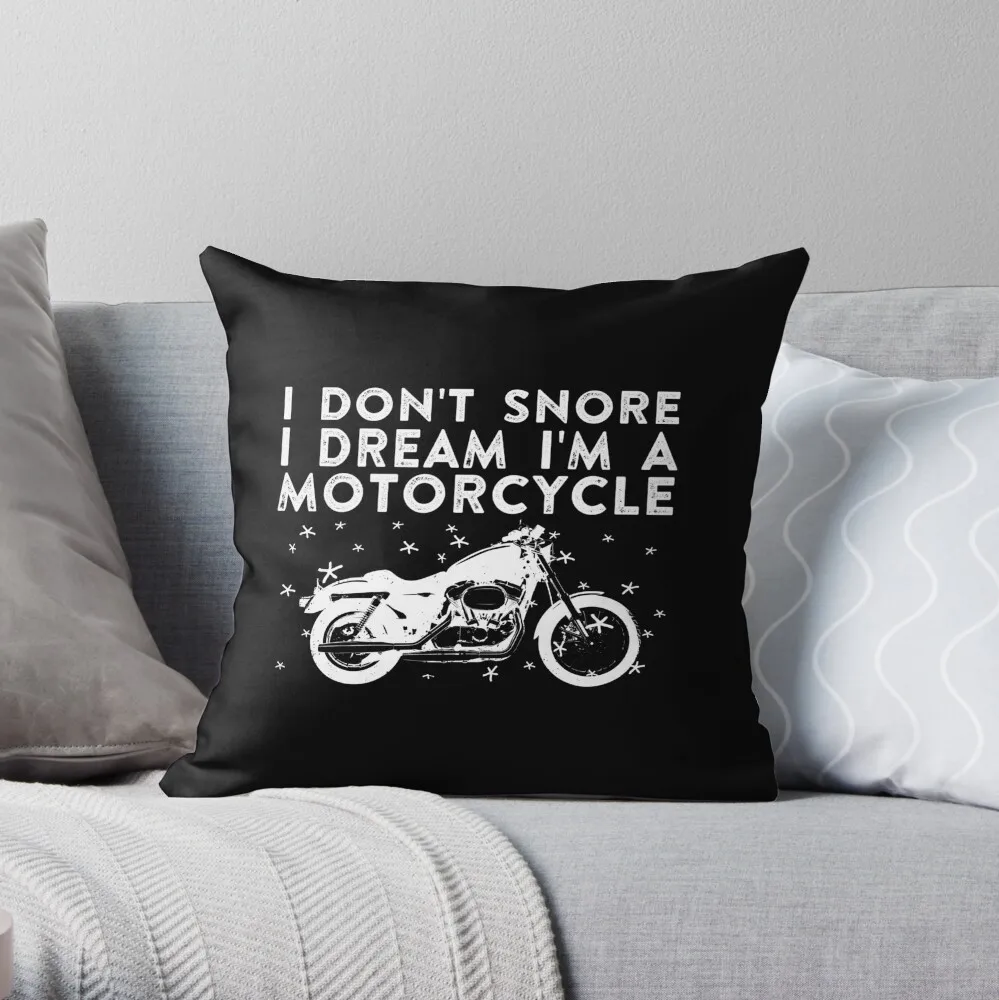 Я не храплю, мне снится, что я мотоциклетная подушка-наволочка Рождественская наволочка