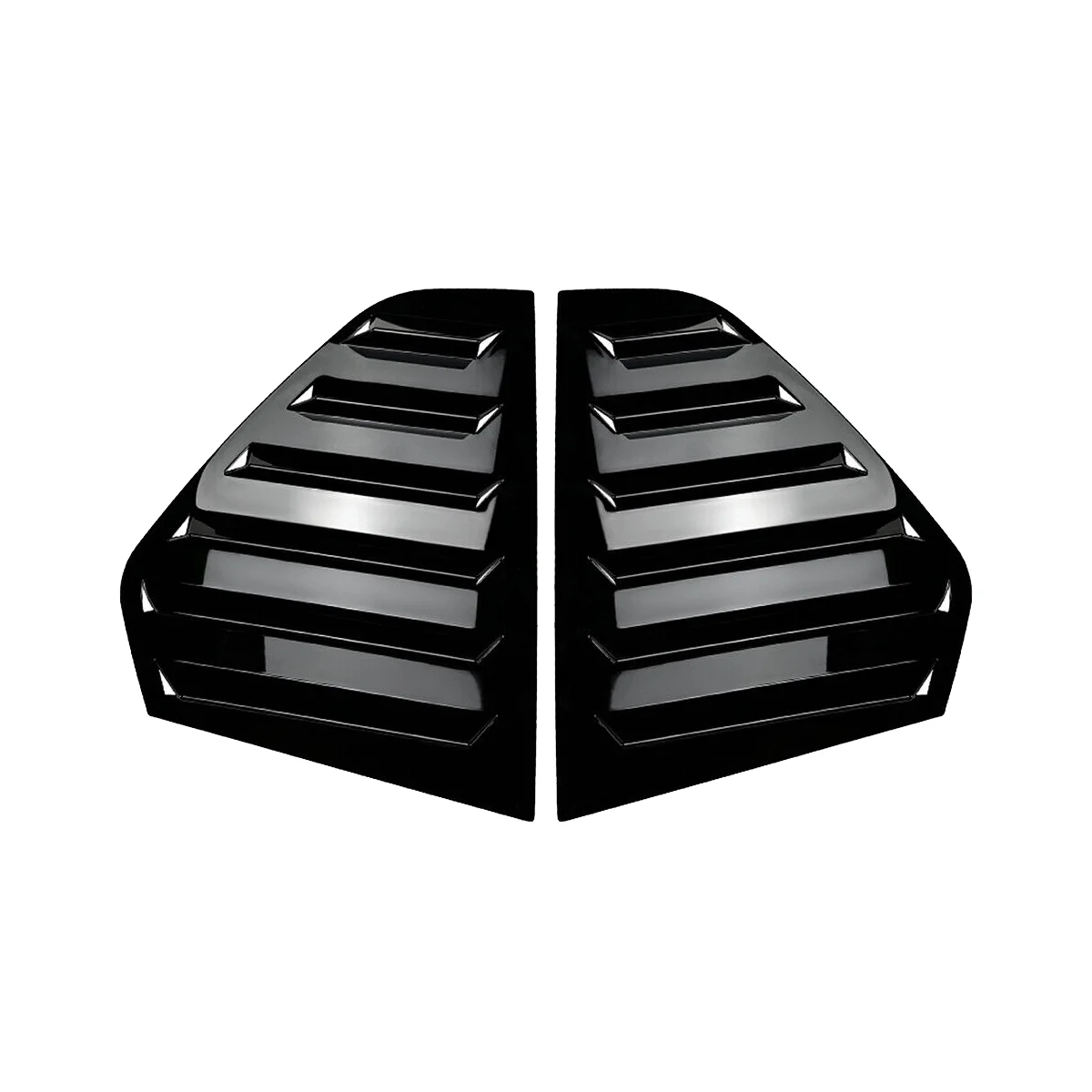 Ярко-черная накладка на четверть вентиляционного отверстия на задней стороне жалюзи для Volkswagen Golf MK8 2020 2021 2023